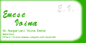 emese voina business card